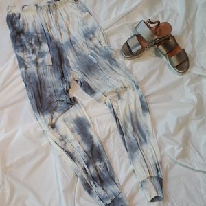 Bryn walker comfy tie dyed joggers